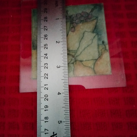 Artisian Glass Coasters Set 4 Martini Themed Bar Cork Back With Stand - Picture 7 of 8